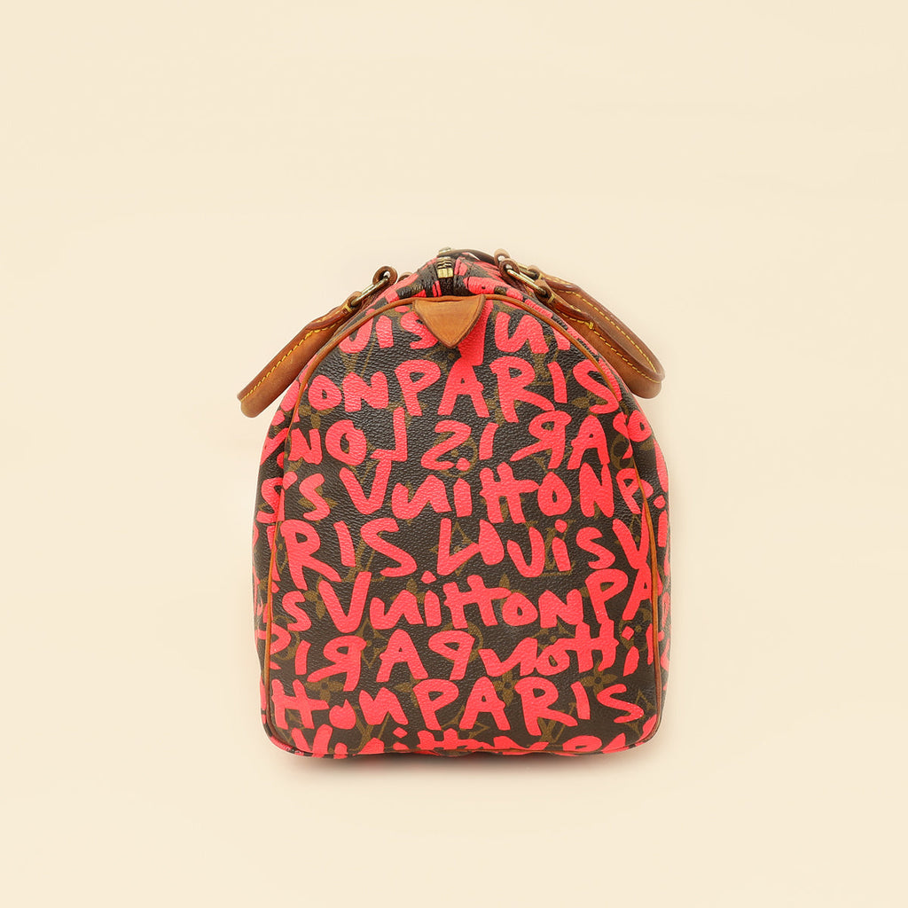 Louis Vuitton Bicolor Ltd. Ed. Graffiti Stephen Sprouse Speedy 30 Bag