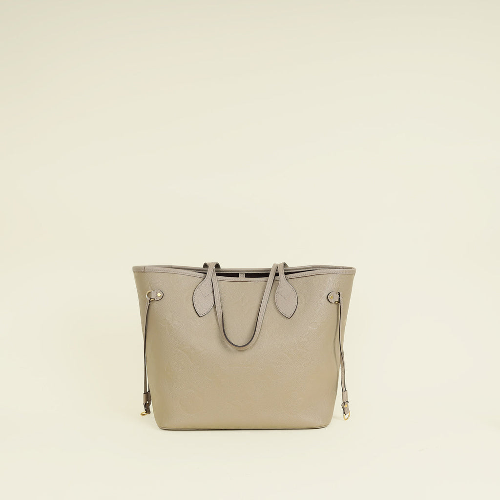 Louis Vuitton Tourterelle Monogram Empreinte Neverfull MM Bag
