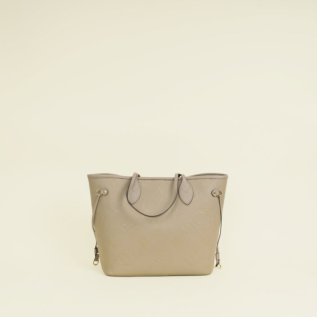 Louis Vuitton Tourterelle Monogram Empreinte Neverfull MM Bag