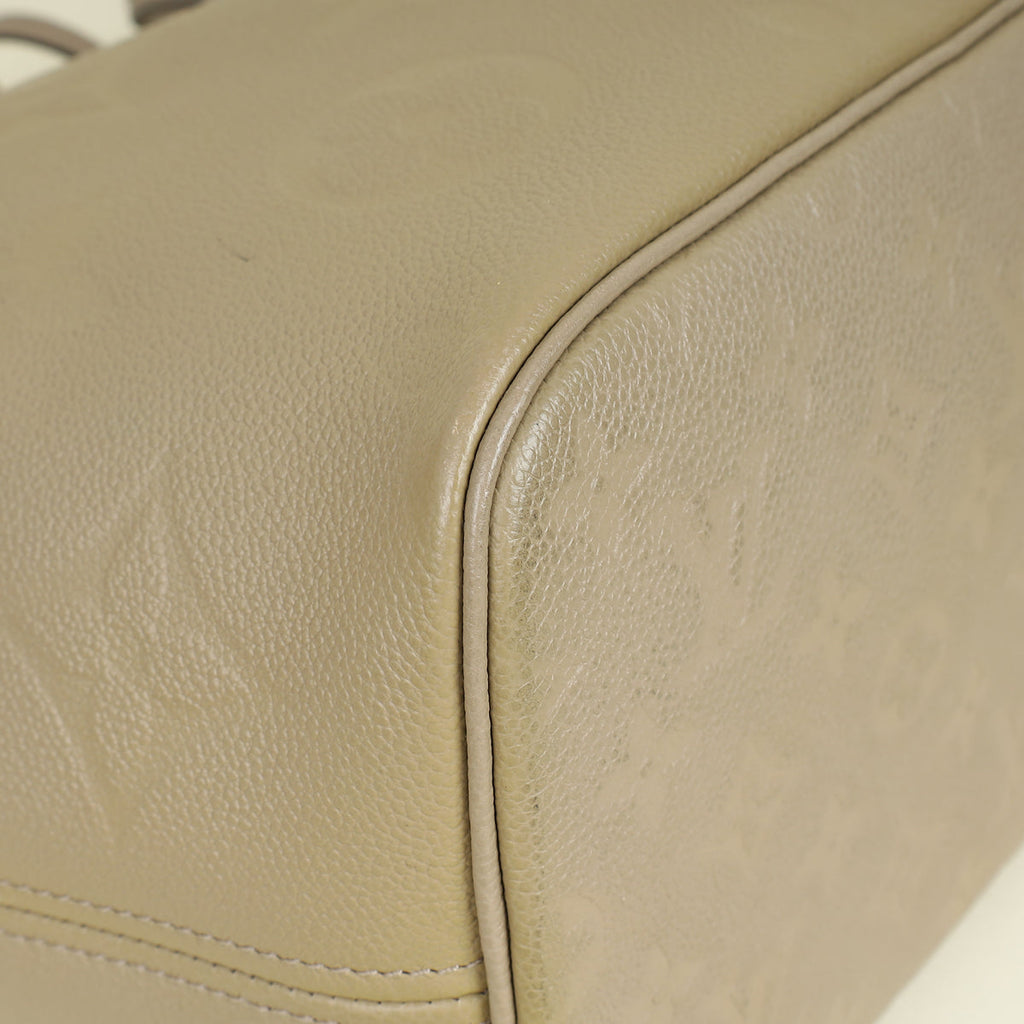 Louis Vuitton Tourterelle Monogram Empreinte Neverfull MM Bag