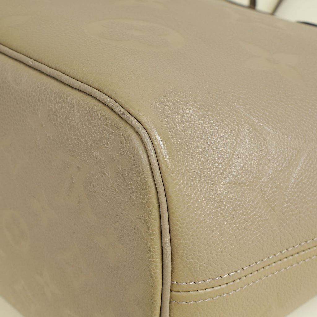 Louis Vuitton Tourterelle Monogram Empreinte Neverfull MM Bag