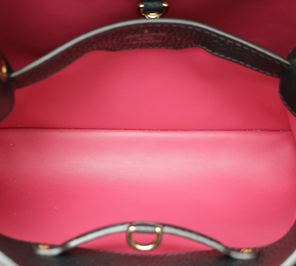 Louis Vuitton Noir Cuir Capucines BB Bag