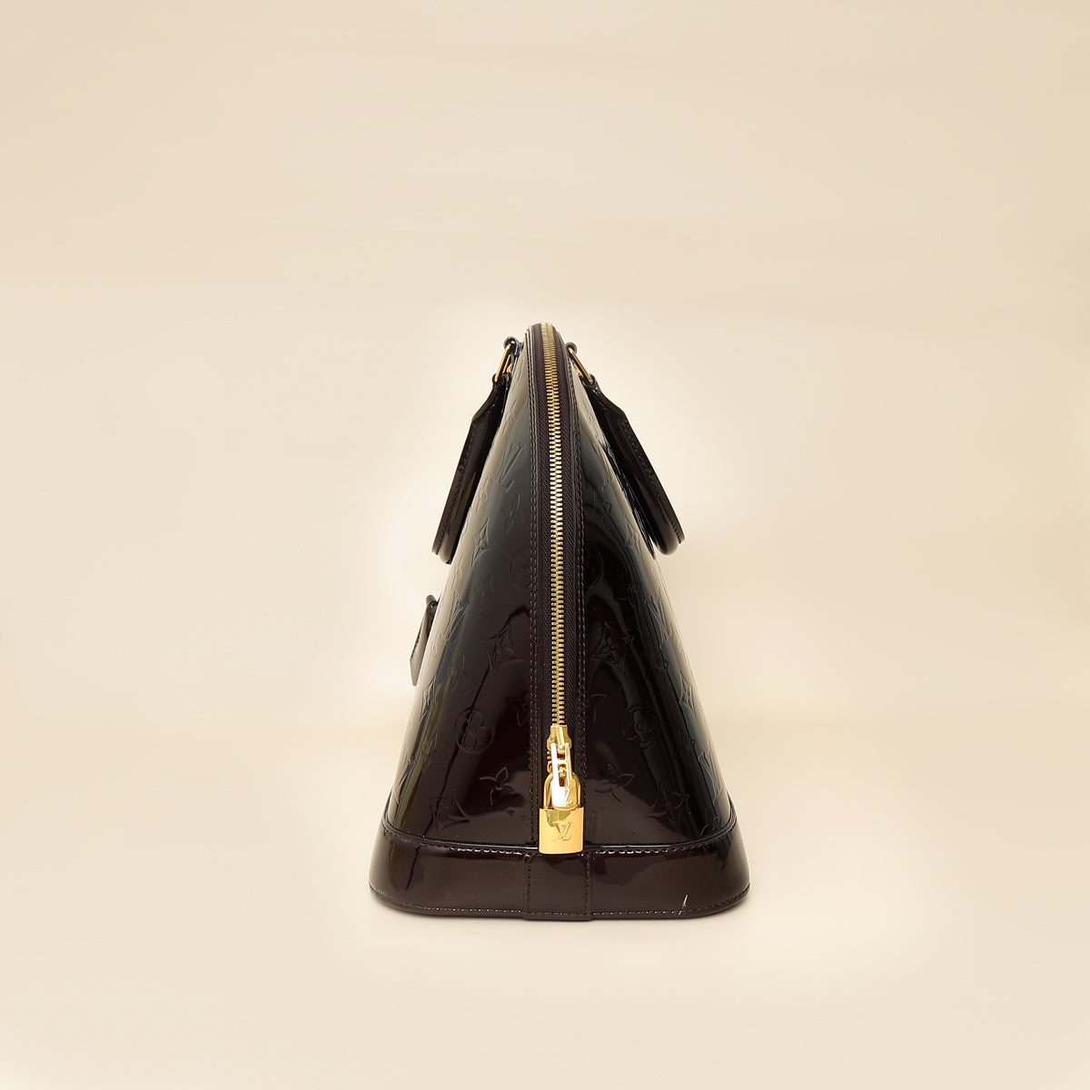 Louis Vuitton Amarante Vernis Monogram Alma GM Bag