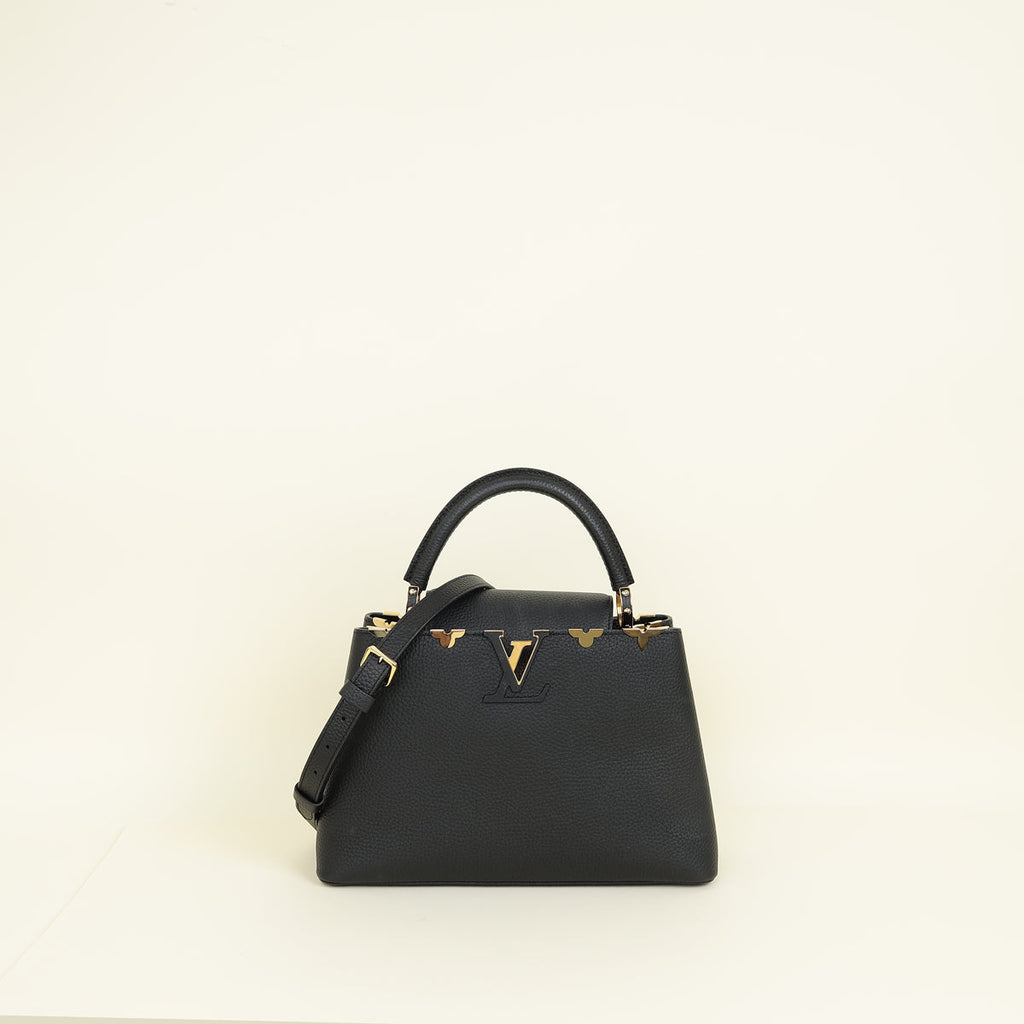 Louis Vuitton Black Capucines Flower Edges MM Bag