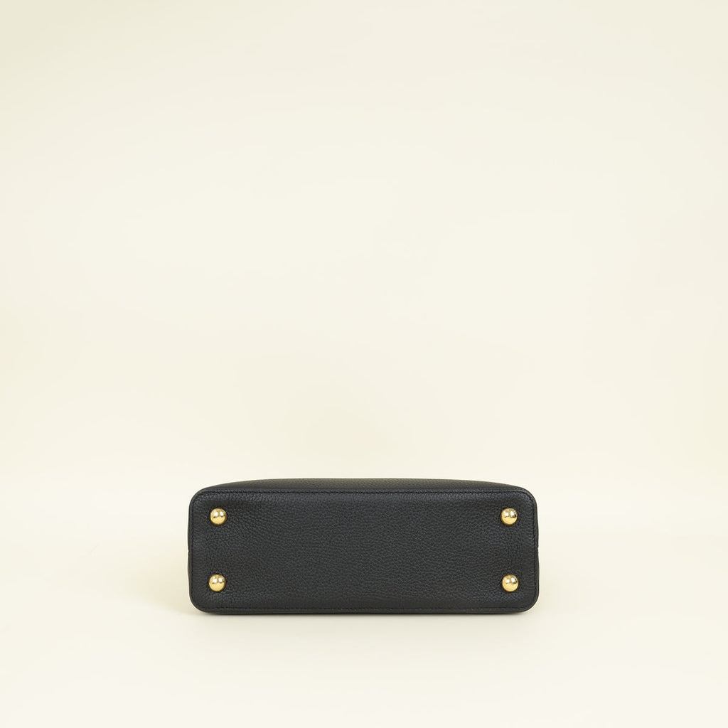 Louis Vuitton Black Capucines Flower Edges MM Bag