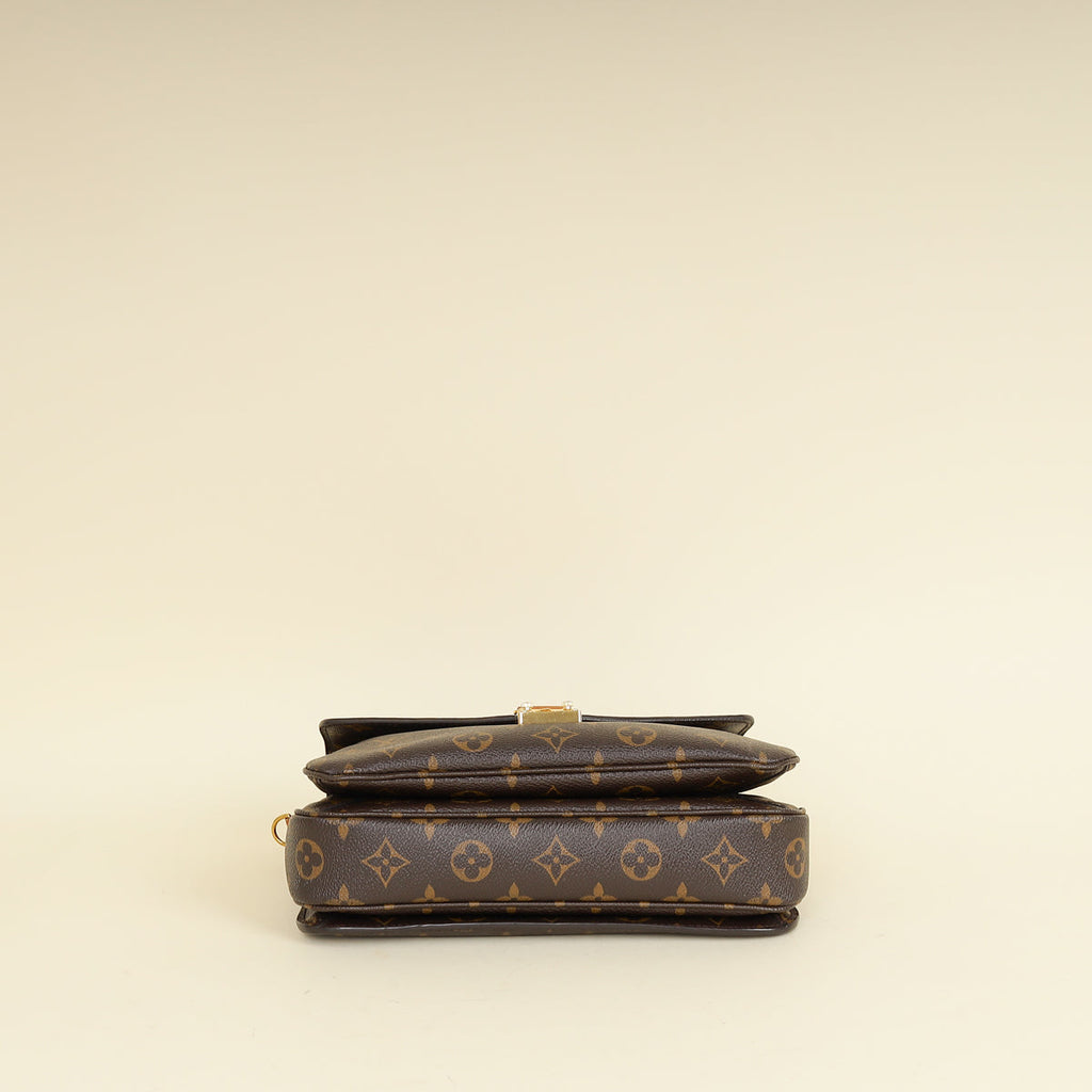 Louis Vuitton Brown Monogram Pochette Metis Bag