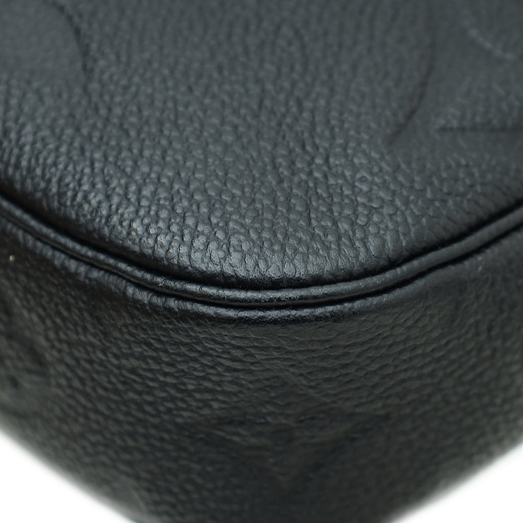 Louis Vuitton Black Monogram Empreinte Multi Pochette Accessories Bag