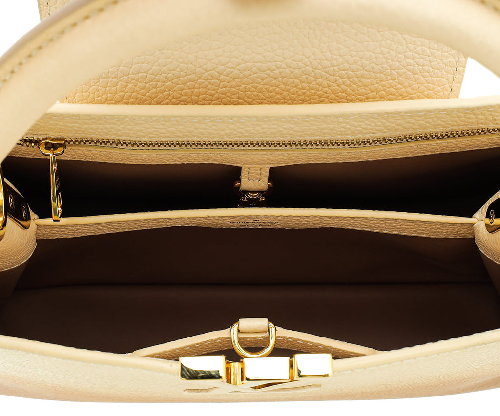 Louis Vuitton Beige Taurillon Capucines Gradient MM Bag