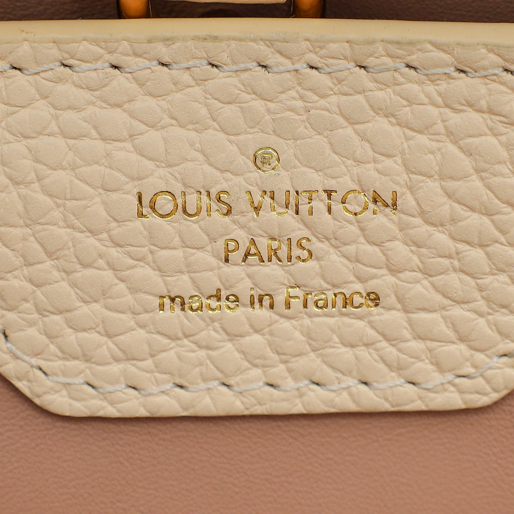 Louis Vuitton Beige Gradient Capucines MM Bag