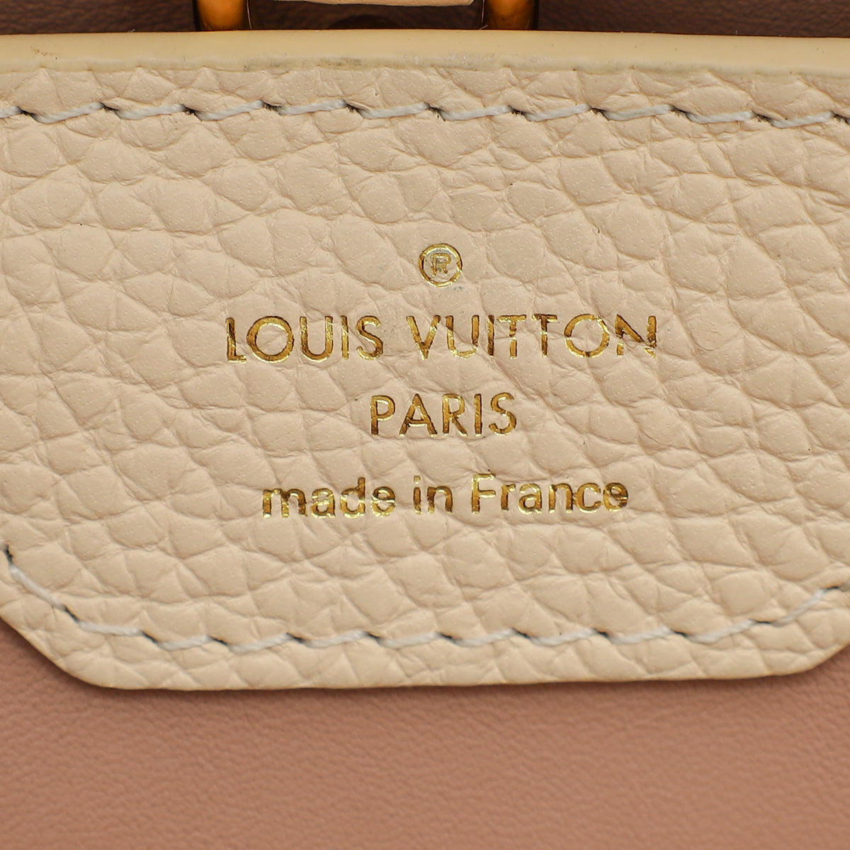Louis Vuitton Beige Gradient Capucines MM Bag