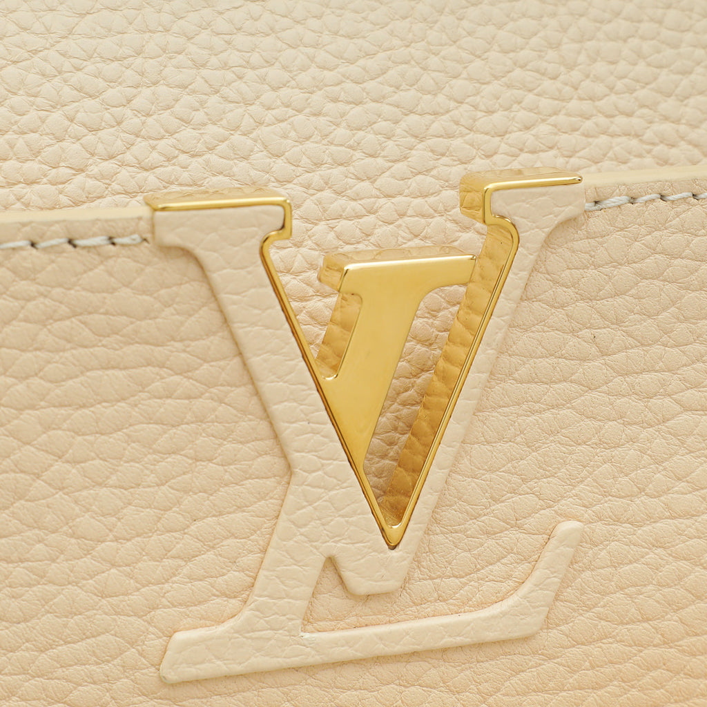 Louis Vuitton Beige Gradient Capucines MM Bag