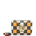 Louis Vuitton Monogram Bicolor Twist MM Damier Check Motif Bag