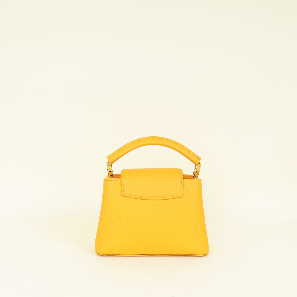 Louis Vuitton Ocher Yellow Capucines Mini Bag