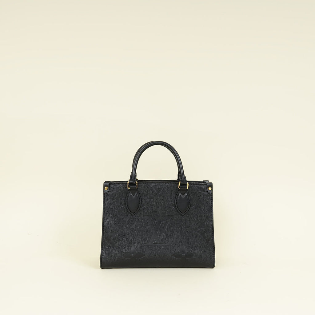 Louis Vuitton Black Monogram Giant Empreinte Onthego PM Bag