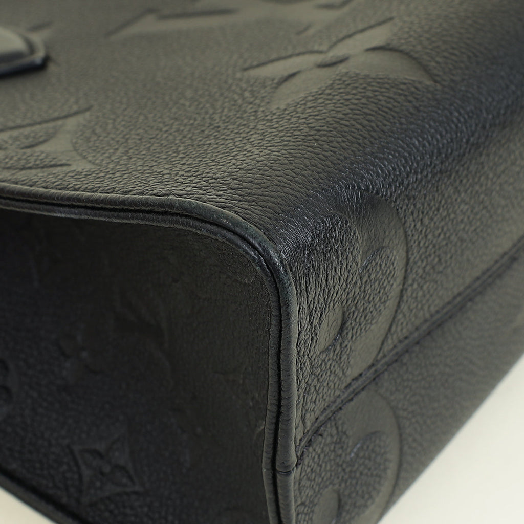 Louis Vuitton Black Monogram Giant Empreinte Onthego PM Bag