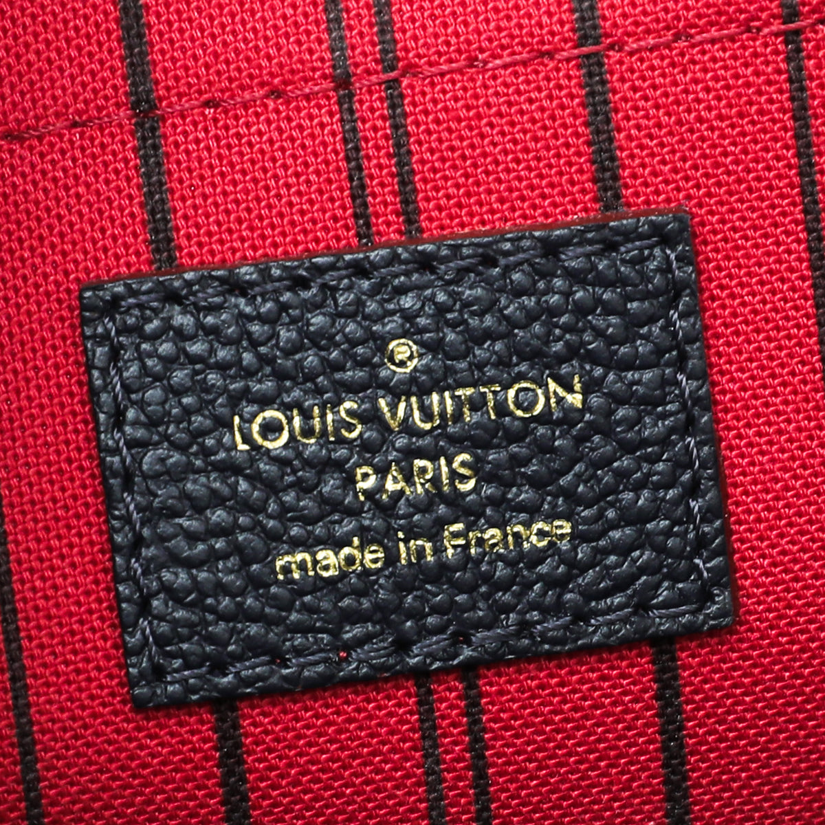 Louis Vuitton Rouge Marine Monogram Empreinte Montaigne BB Bag