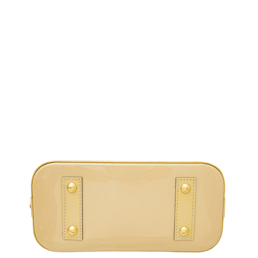 Louis Vuitton Rose Florentine Monogram Vernis Alma BB Bag