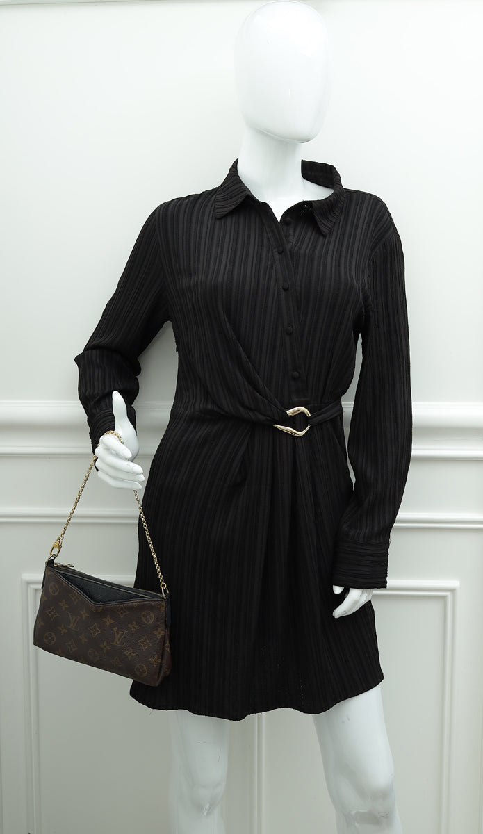 Louis Vuitton Bicolor Monogram Pallas Clutch Bag