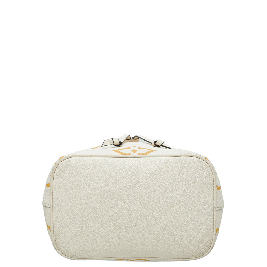 Louis Vuitton Cream Saffron Empreinte Monogram Giant By The Pool NéoNoé BB Bag