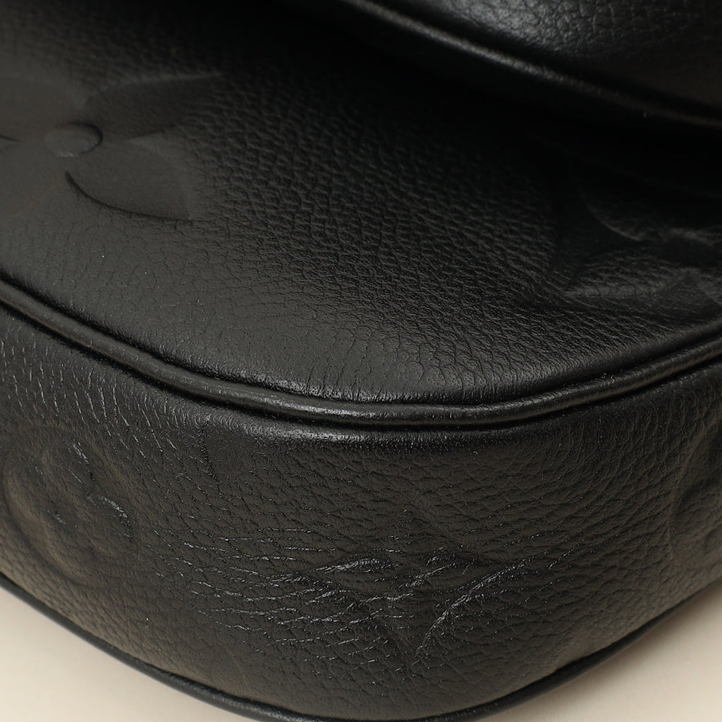 Louis Vuitton Black Monogram Empreinte Multi Pochette Accessoires