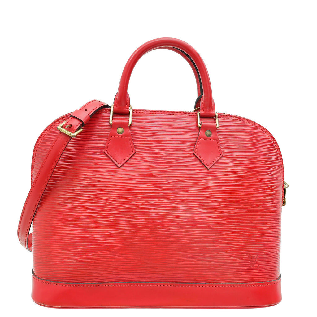 Louis Vuitton Red Alma PM Bag