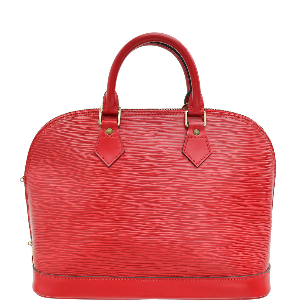 Louis Vuitton Red Alma PM Bag