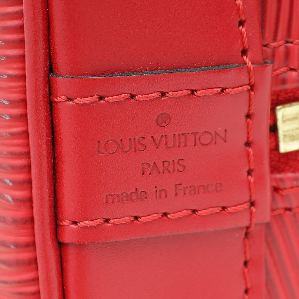 Louis Vuitton Red Alma PM Bag