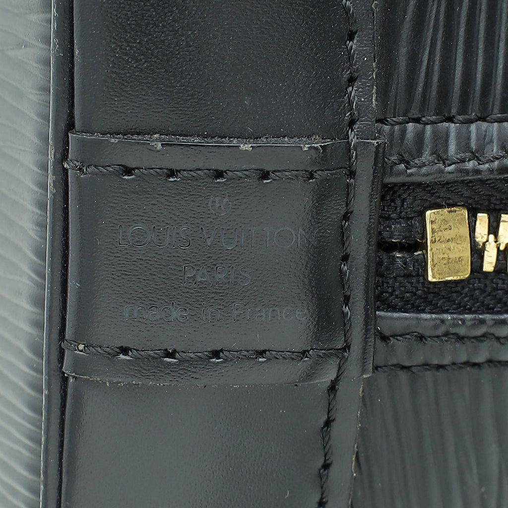 Louis Vuitton Black Alma PM Bag