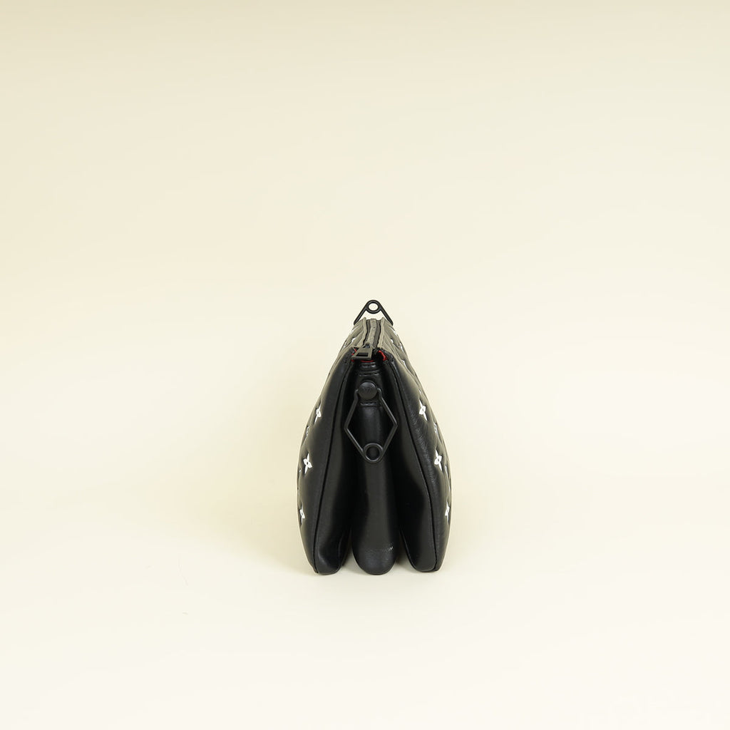 Louis Vuitton Black Monogram Embossed Coussin PM Bag
