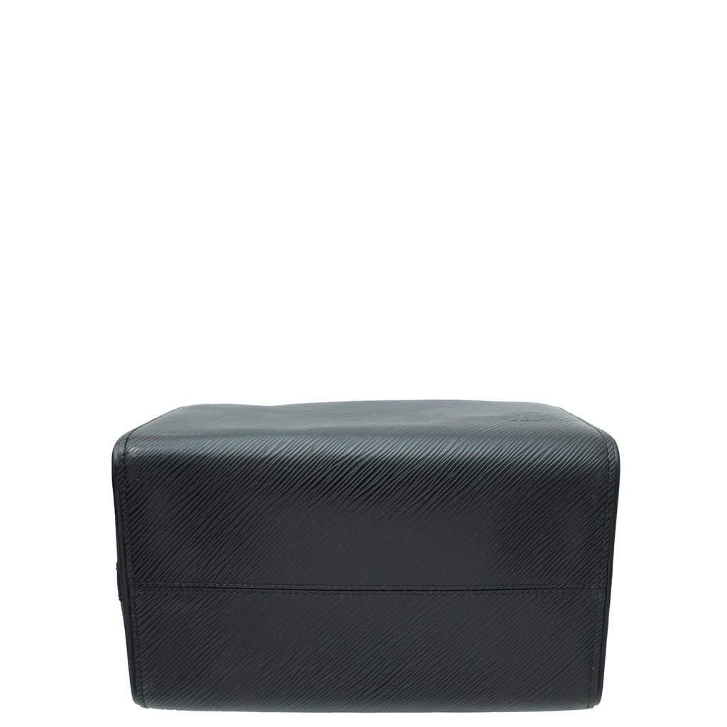Louis Vuitton Black Speedy Bandouliere 25 Bag