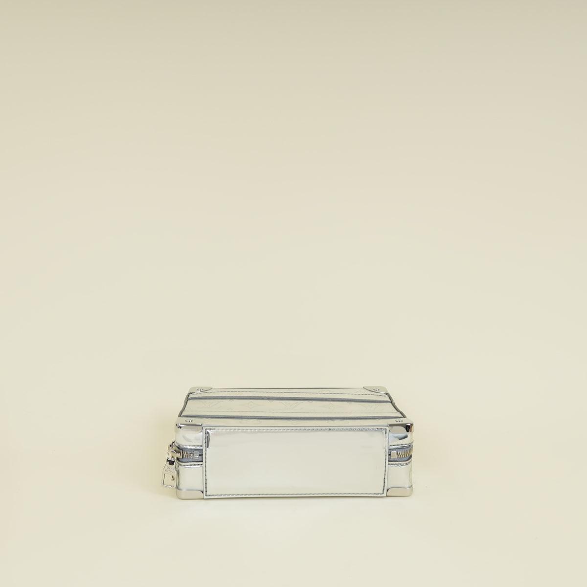 Louis Vuitton Silver Monogram Mirror Soft Handle Trunk Bag