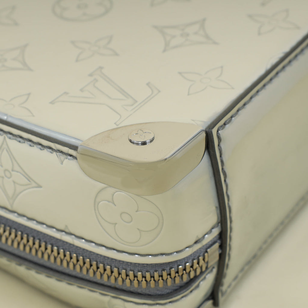 Louis Vuitton Silver Monogram Mirror Soft Handle Trunk Bag