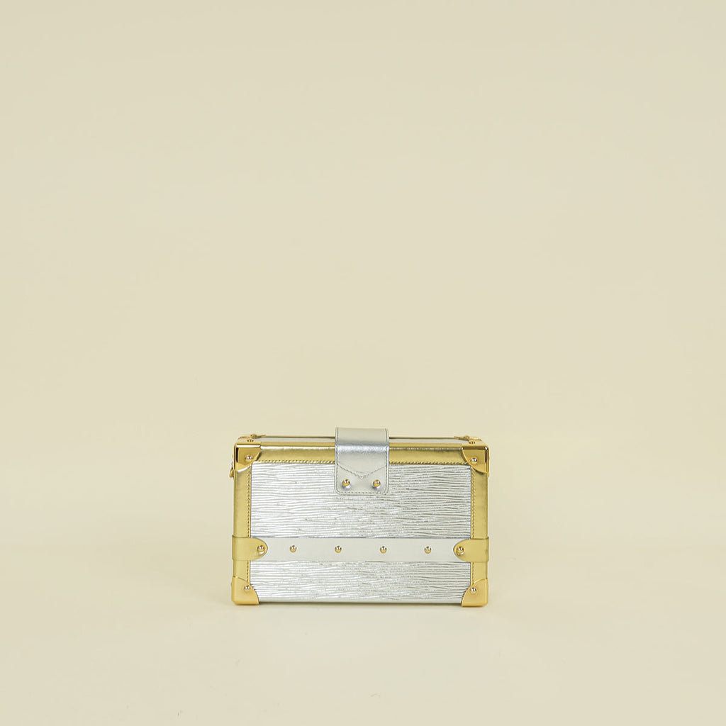 Louis Vuitton Metallic Bicolor Petite Malle Bag