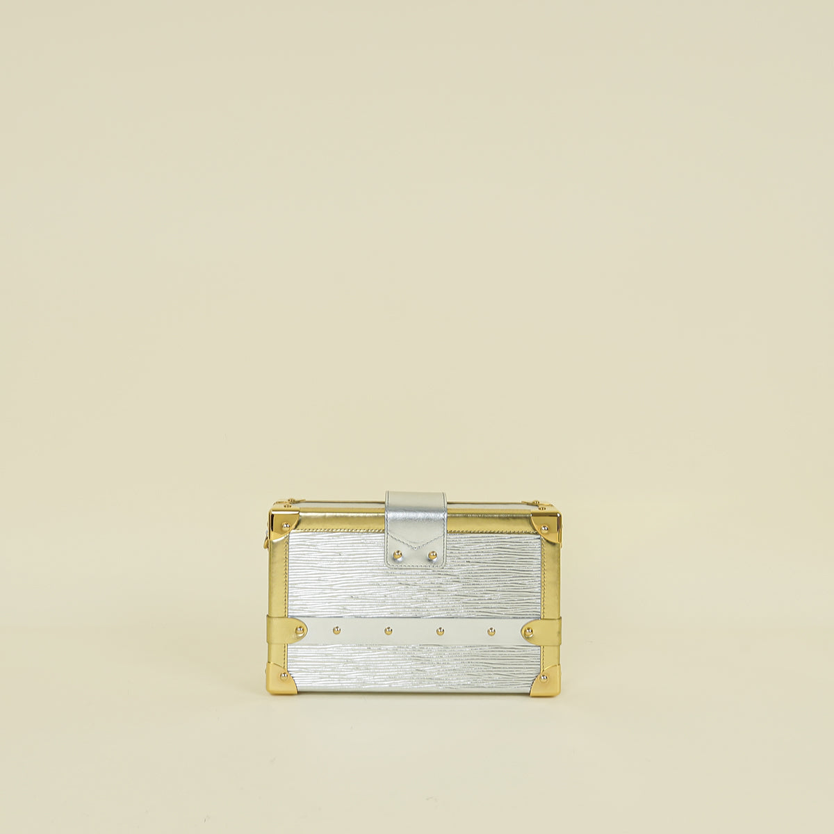 Louis Vuitton Metallic Bicolor Petite Malle Bag