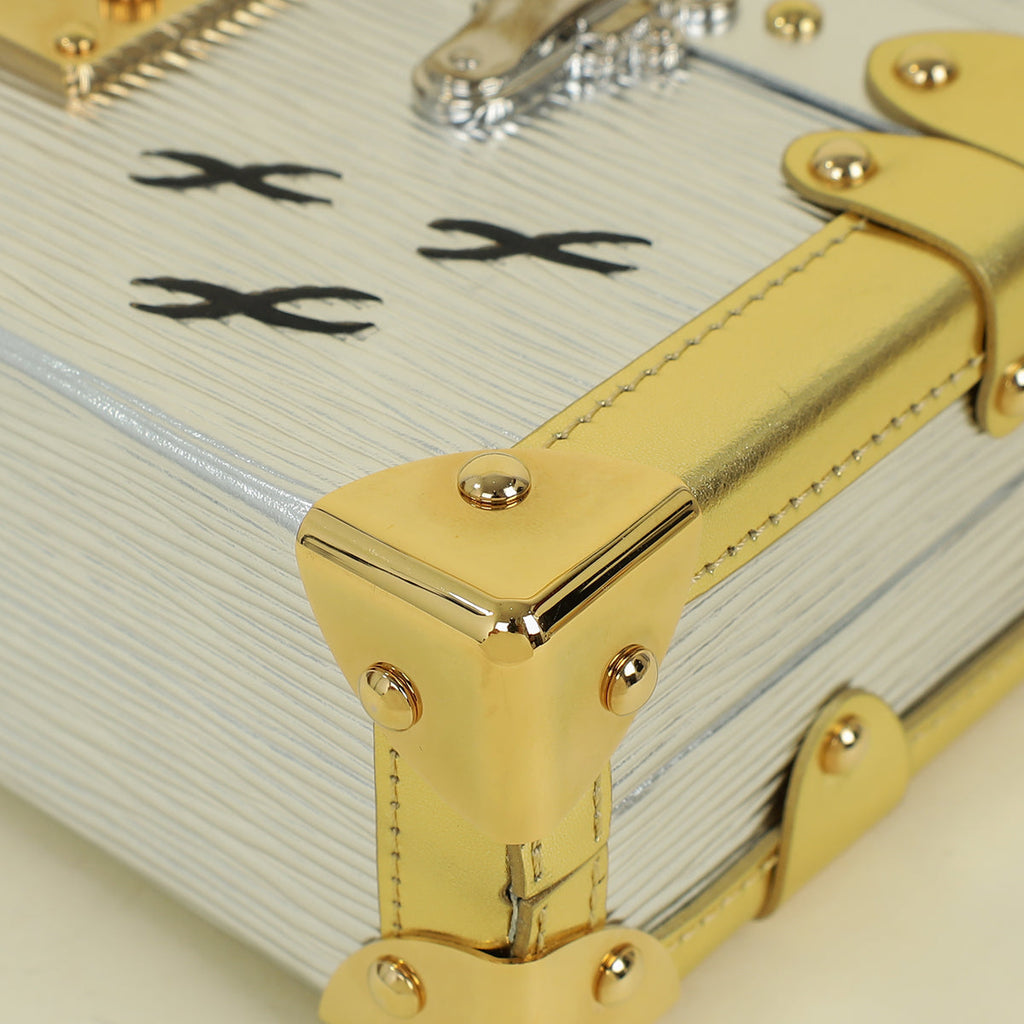 Louis Vuitton Metallic Bicolor Petite Malle Bag