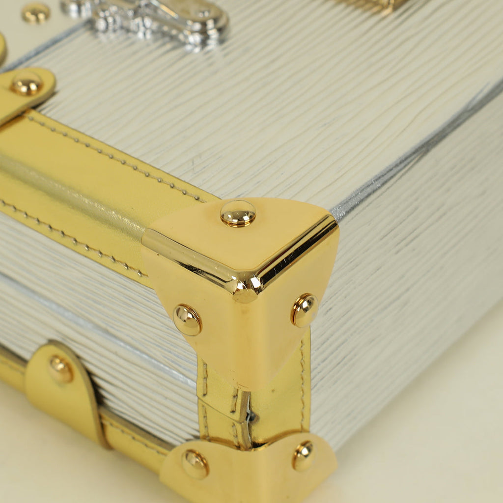 Louis Vuitton Metallic Bicolor Petite Malle Bag