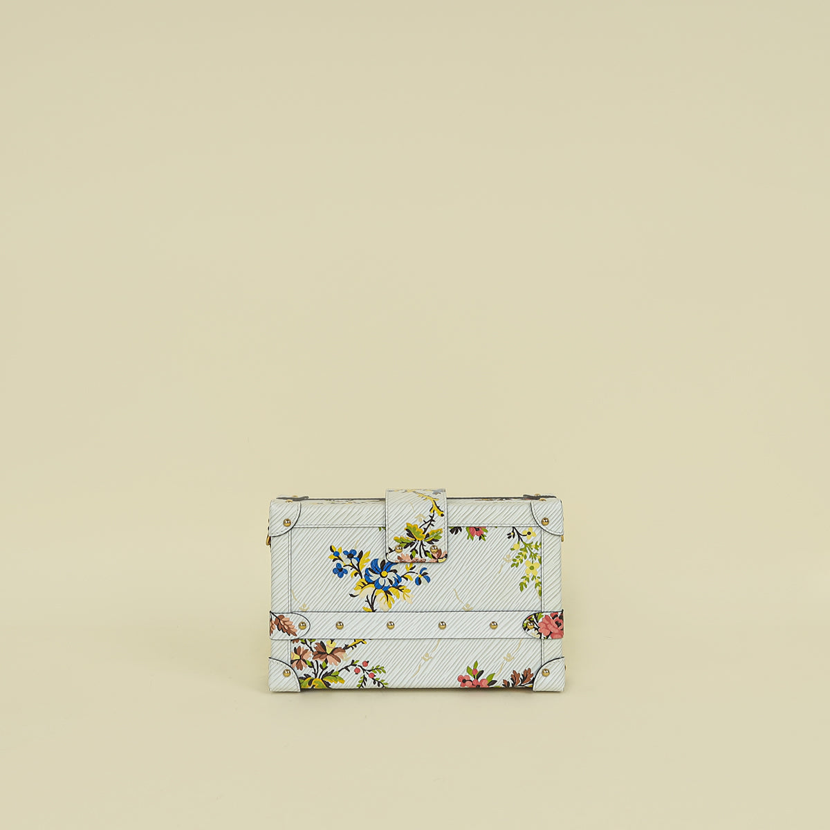 Louis Vuitton White Multicolor Romantic Blossom Petite Malle Bag
