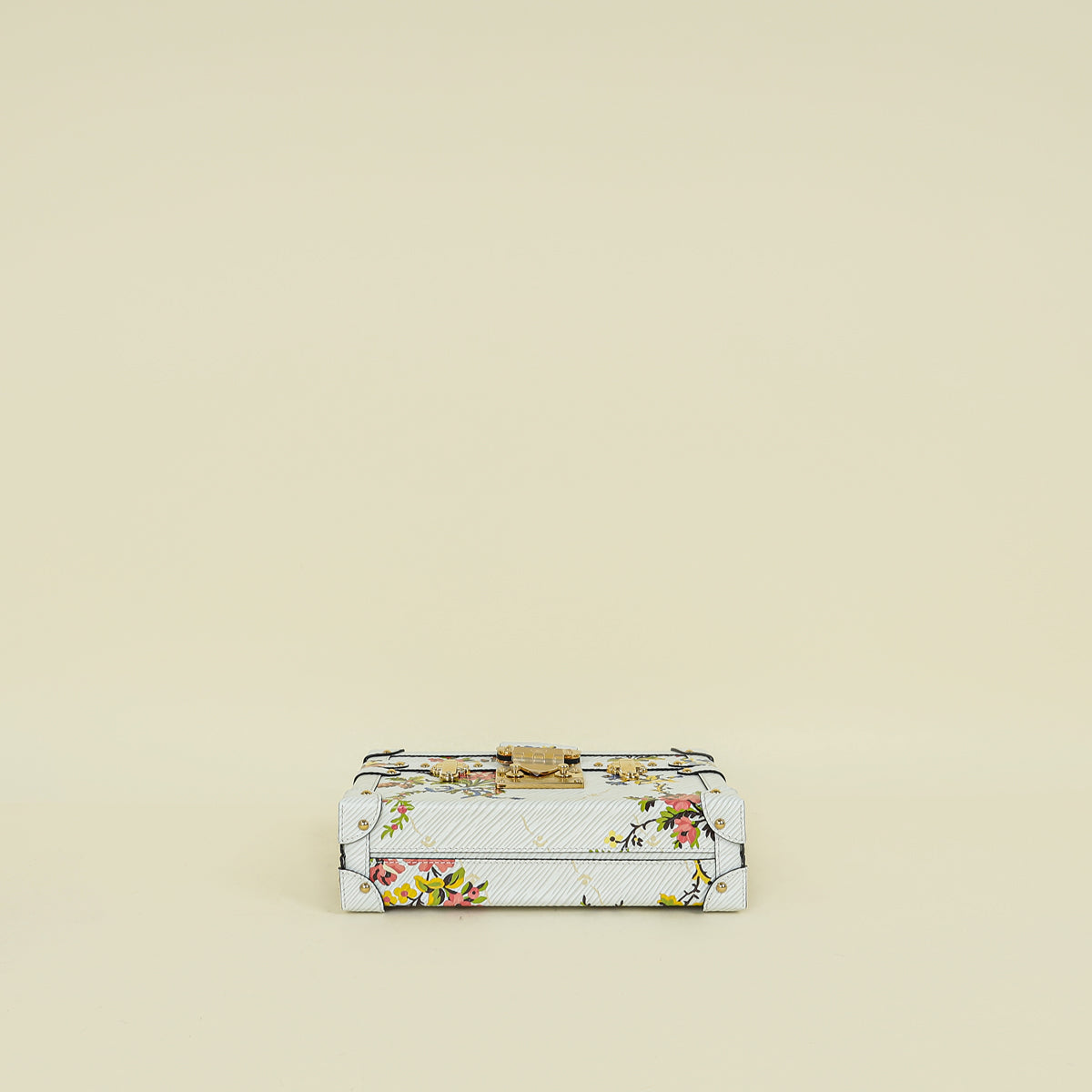 Louis Vuitton White Multicolor Romantic Blossom Petite Malle Bag