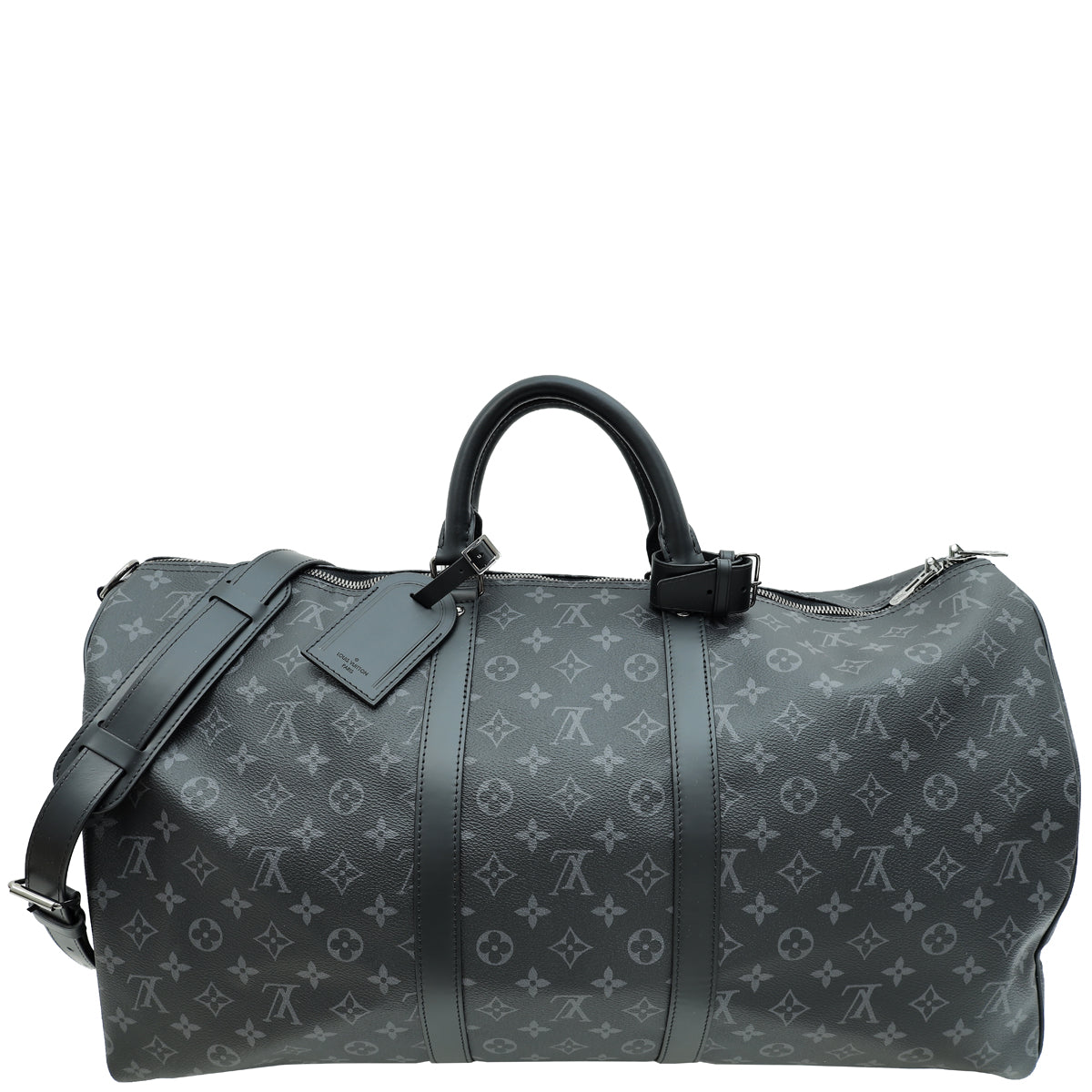 Louis Vuitton Monogram Eclipse Keepall Bandouliere 55 Bag