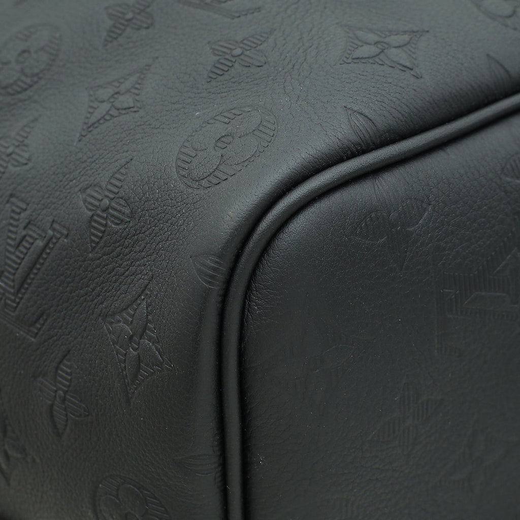 Louis Vuitton Black Monogram Shadow Keepall Bandouliere 50 Bag