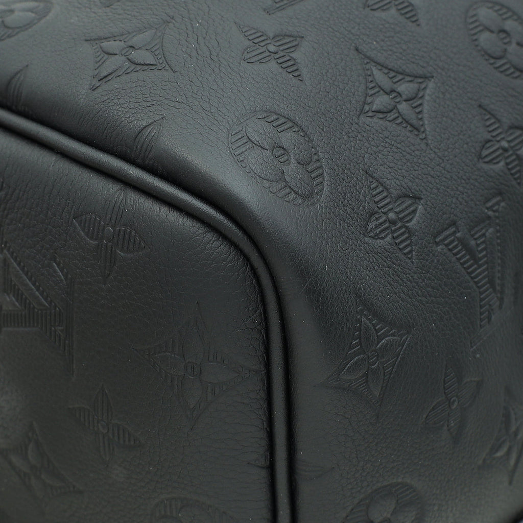 Louis Vuitton Black Monogram Shadow Keepall Bandouliere 50 Bag