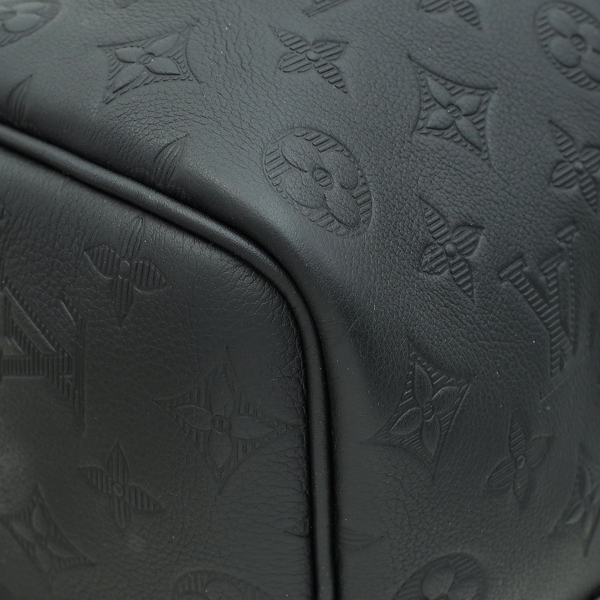 Louis Vuitton Black Monogram Shadow Keepall Bandouliere 50 Bag