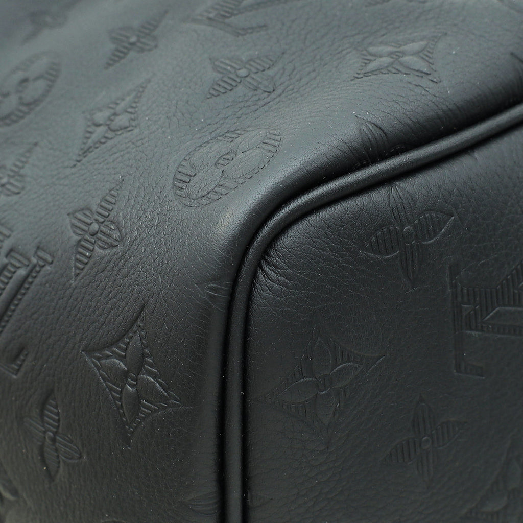 Louis Vuitton Black Monogram Shadow Keepall Bandouliere 50 Bag