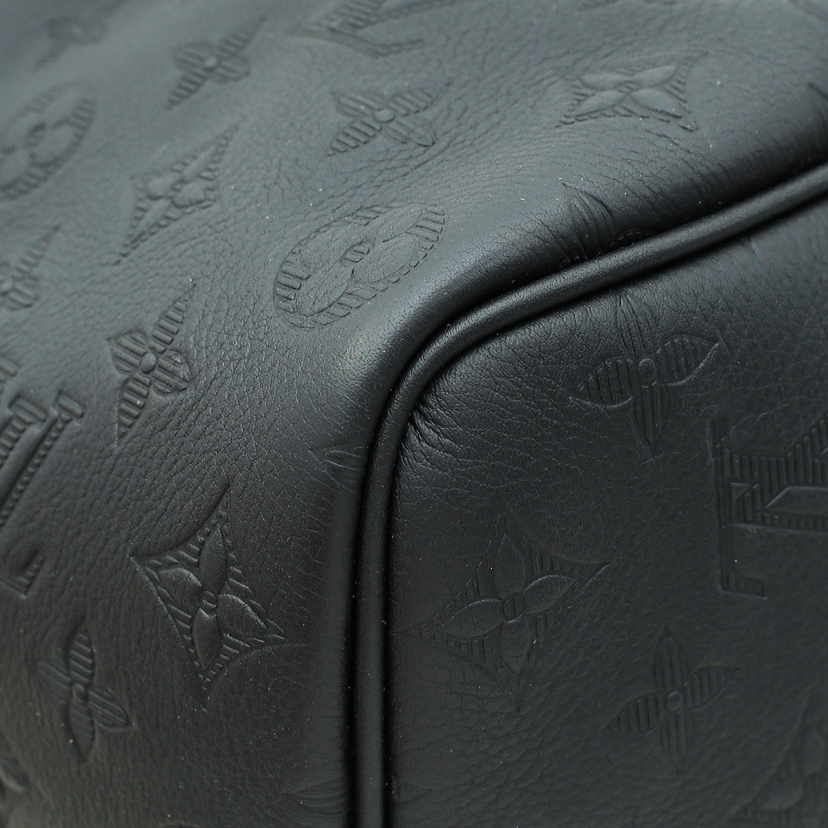 Louis Vuitton Black Monogram Shadow Keepall Bandouliere 50 Bag