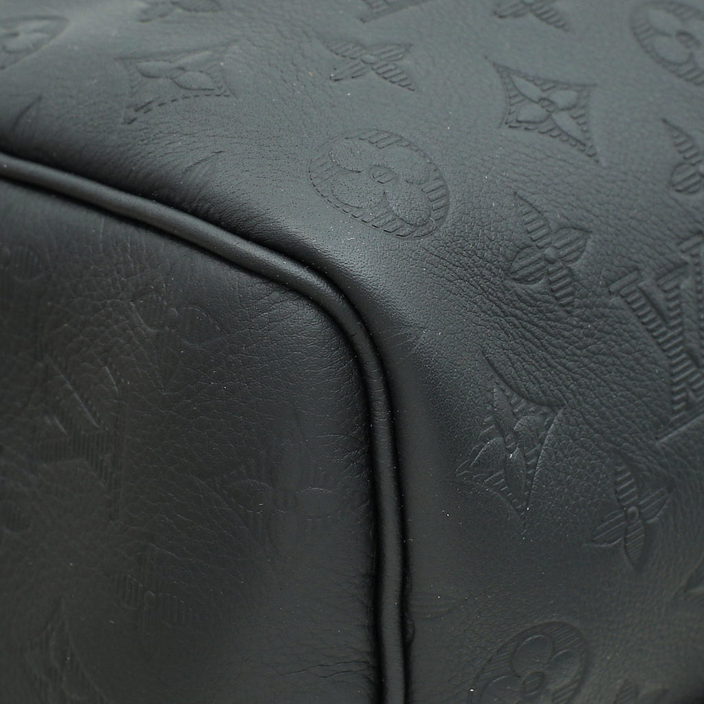 Louis Vuitton Black Monogram Shadow Keepall Bandouliere 50 Bag