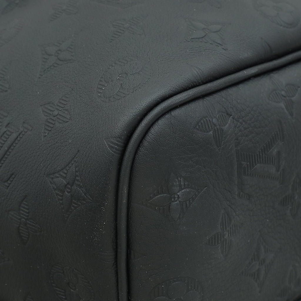 Louis Vuitton Black Monogram Shadow Keepall Bandouliere 50 Bag