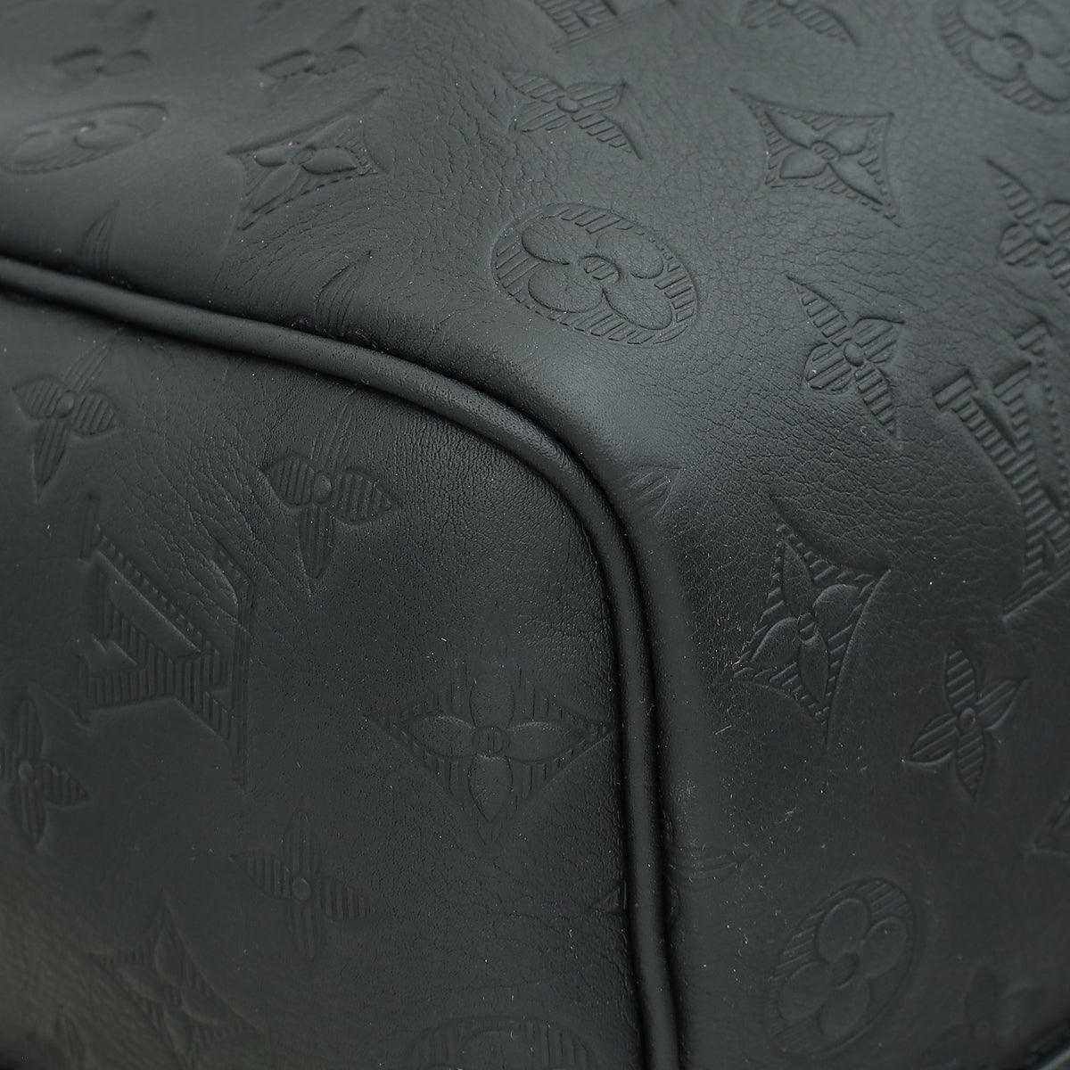 Louis Vuitton Black Monogram Shadow Keepall Bandouliere 50 Bag