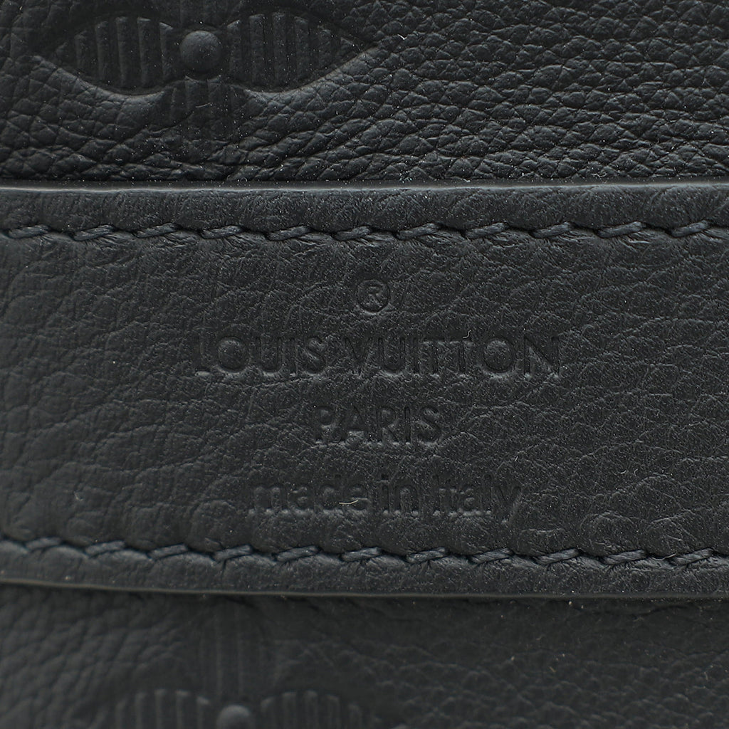 Louis Vuitton Matte Black Monogram Shadow Keepall Bandouliere 50 Bag