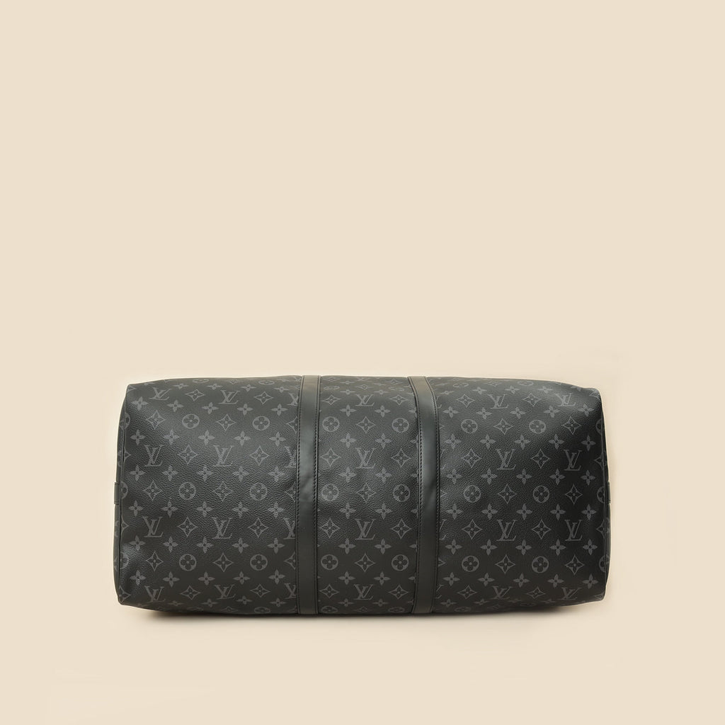 Louis Vuitton Monogram Eclipse Keepall Bandouliere 55 Bag