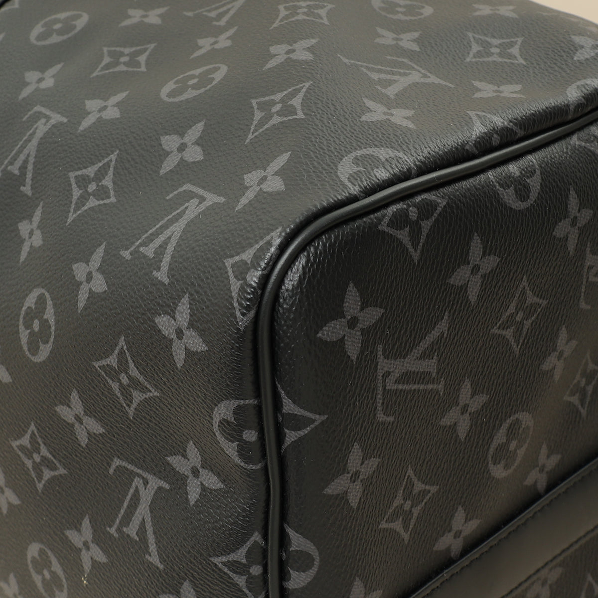 Louis Vuitton Monogram Eclipse Keepall Bandouliere 55 Bag